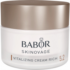 Crema rica de tratamiento facial para revitalizar la piel cansada y apagada. Vitalizing Cream Rich